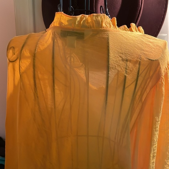 Sassy Sunflower 🌻 Golden Yellow Long Sleeve Tunic Top - Picture 4 of 7